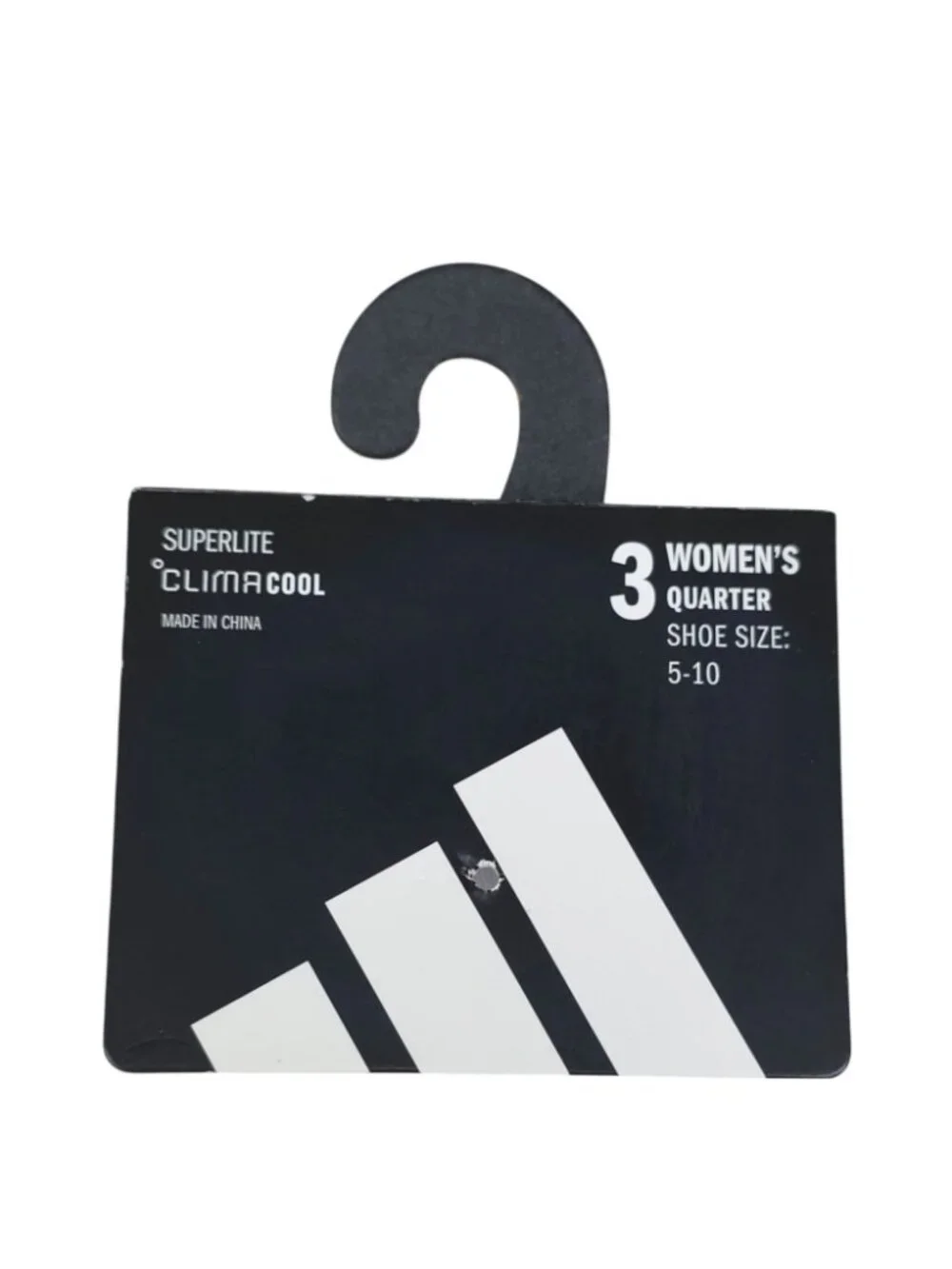 Adidas Womens Superlite Climacool Quarter Socks 3-Pack Shoe Size 5-10 White